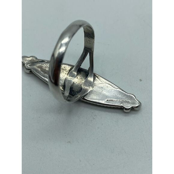 Sterling silver Turquoise Mother of Pearl Ring‎ - Picture 3 of 5